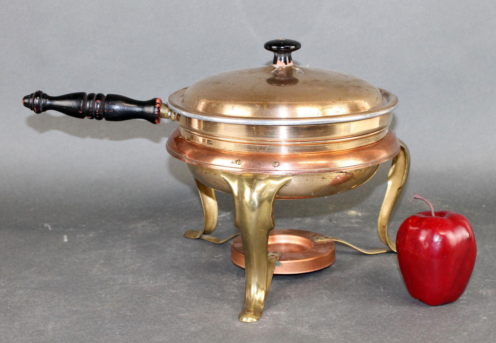 Copper and brass chafing dish (1 of 8)