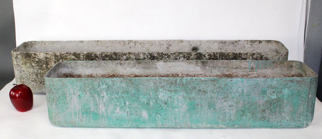 Companion pair of Willy Guhl designed trough planters (1 of 9)