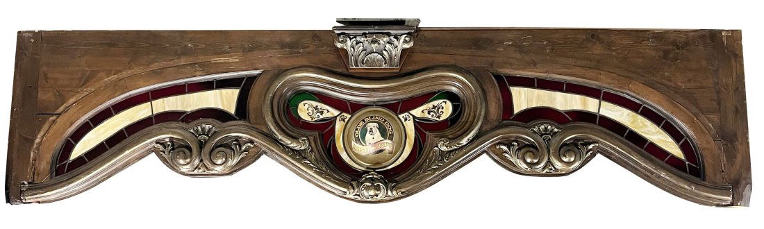 Carved walnut panel with Olde Blind Dog logo (1 of 13)