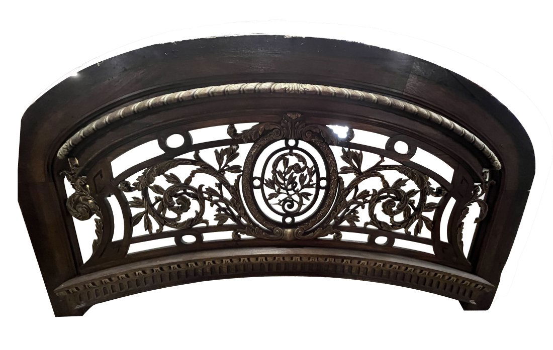 Antique French pierce carved oak panel from Hotel George  V  in Paris (1 of 10)