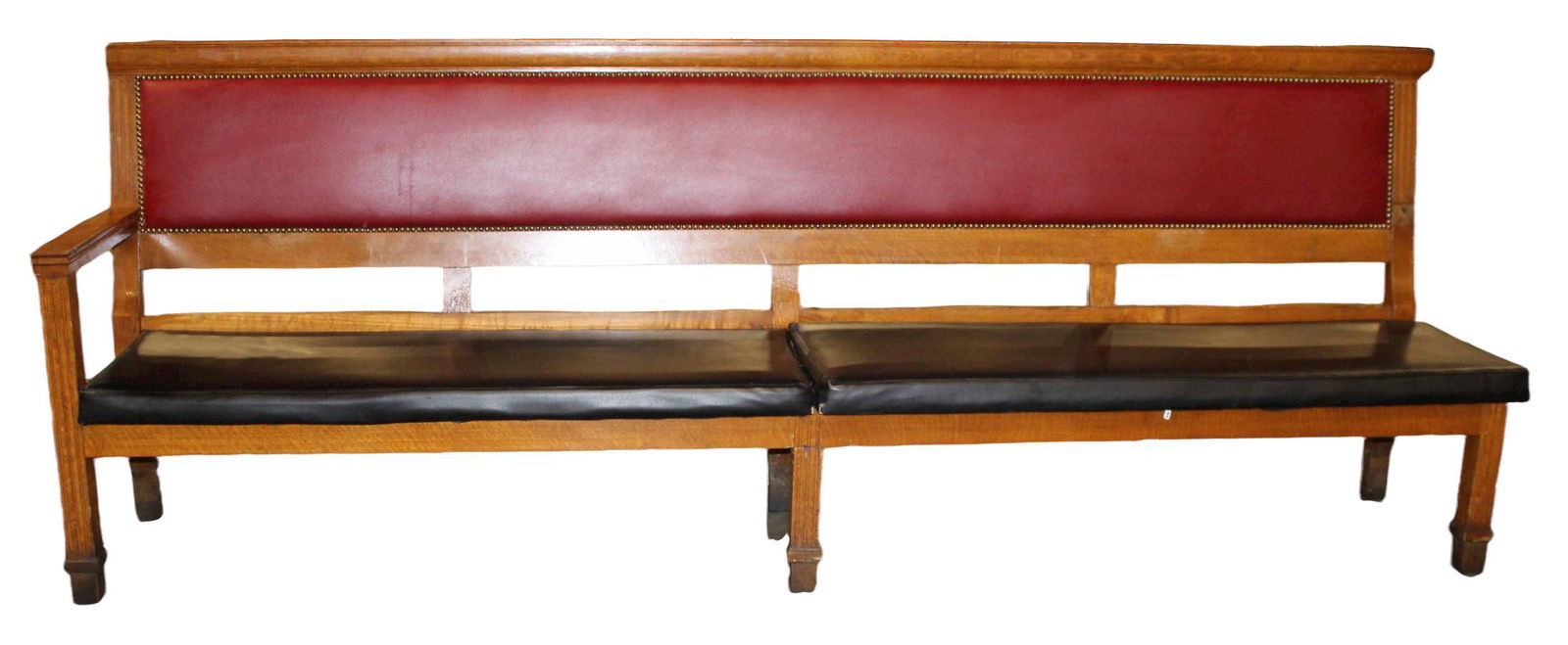 Antique oak train bench (1 of 10)
