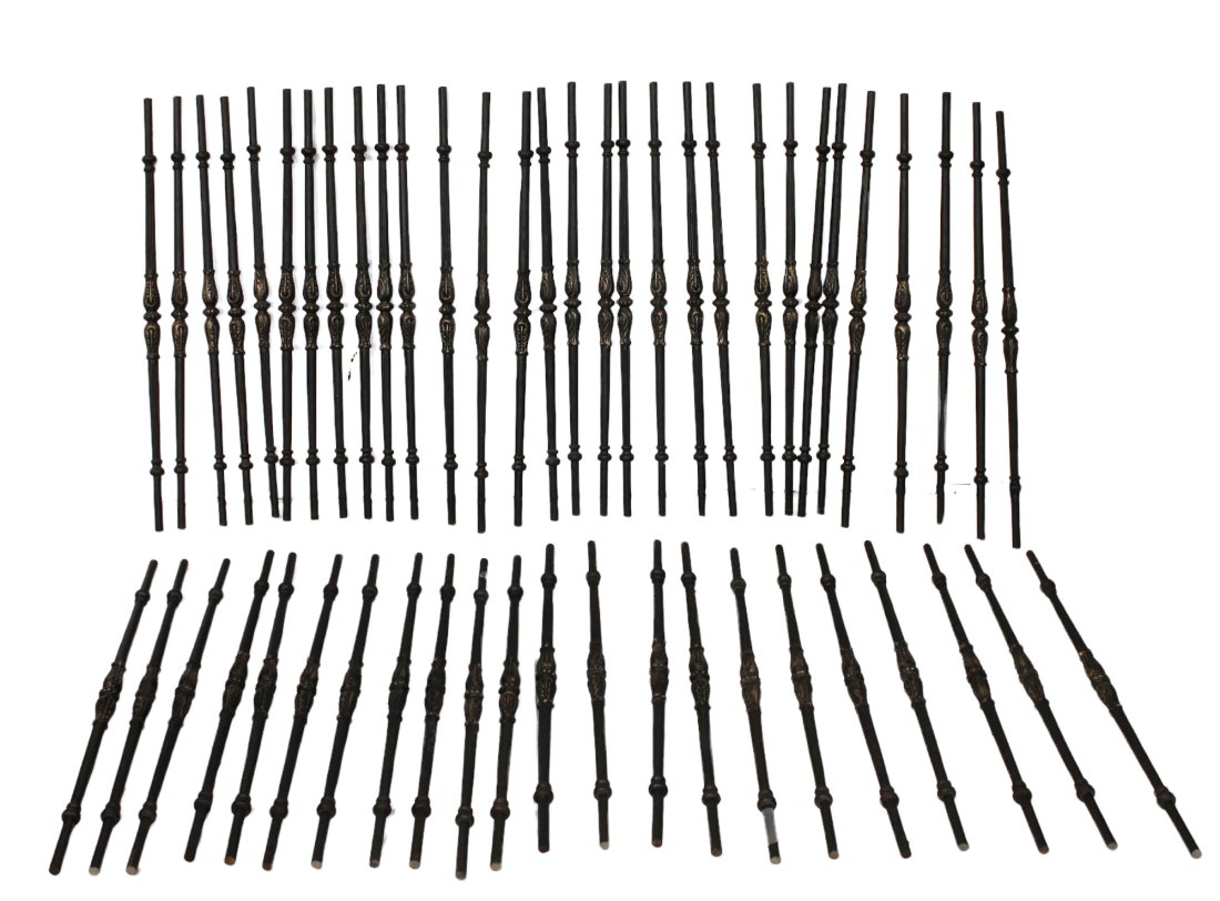 Lot of 52 iron staircase pickets (1 of 9)
