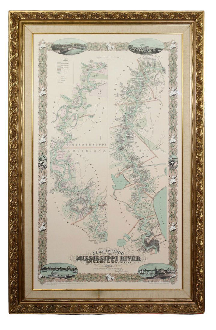 Vintage Rand McNally 1967 edition of antique Plantation Map (1 of 15)