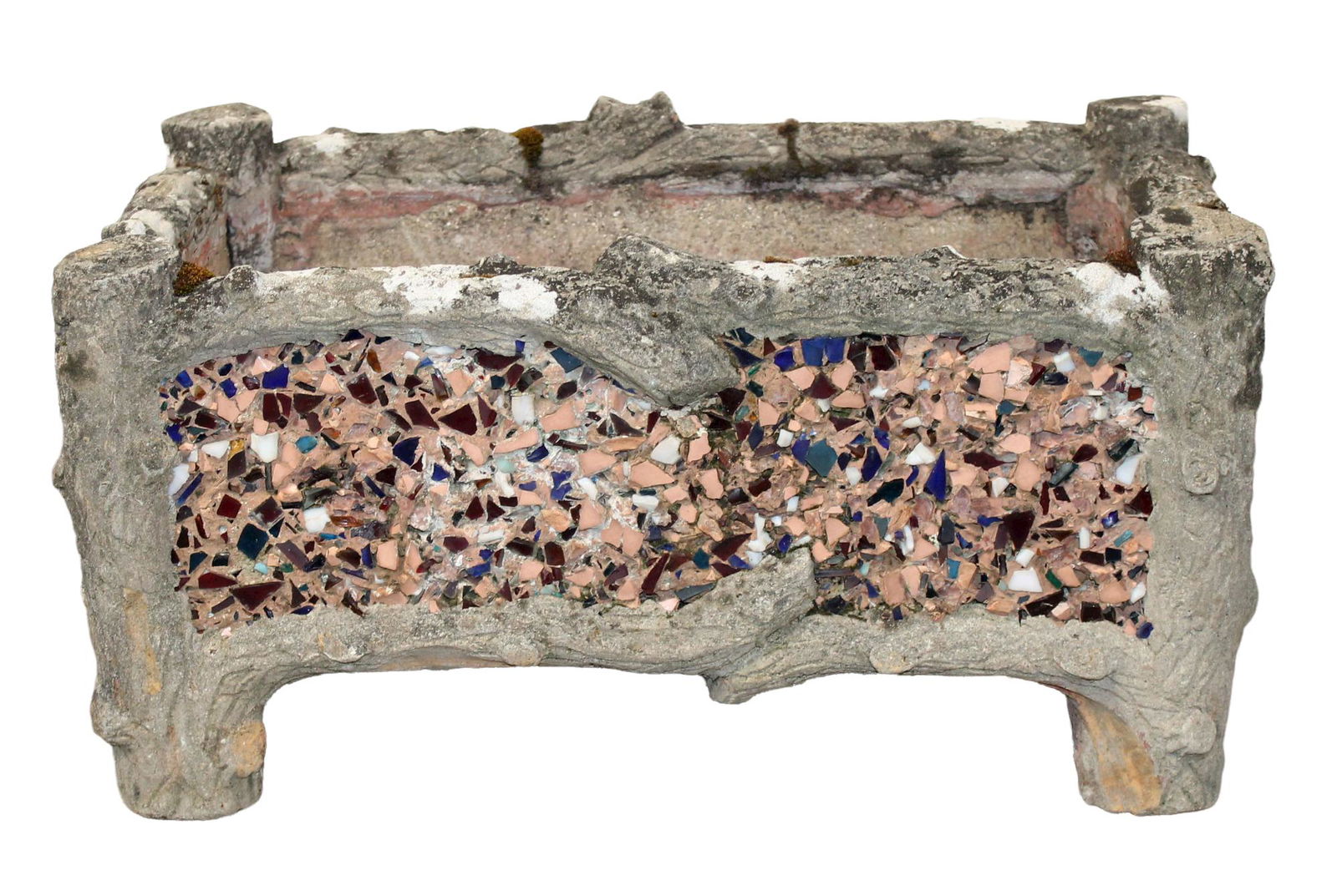 French faux bois trough planter (1 of 12)