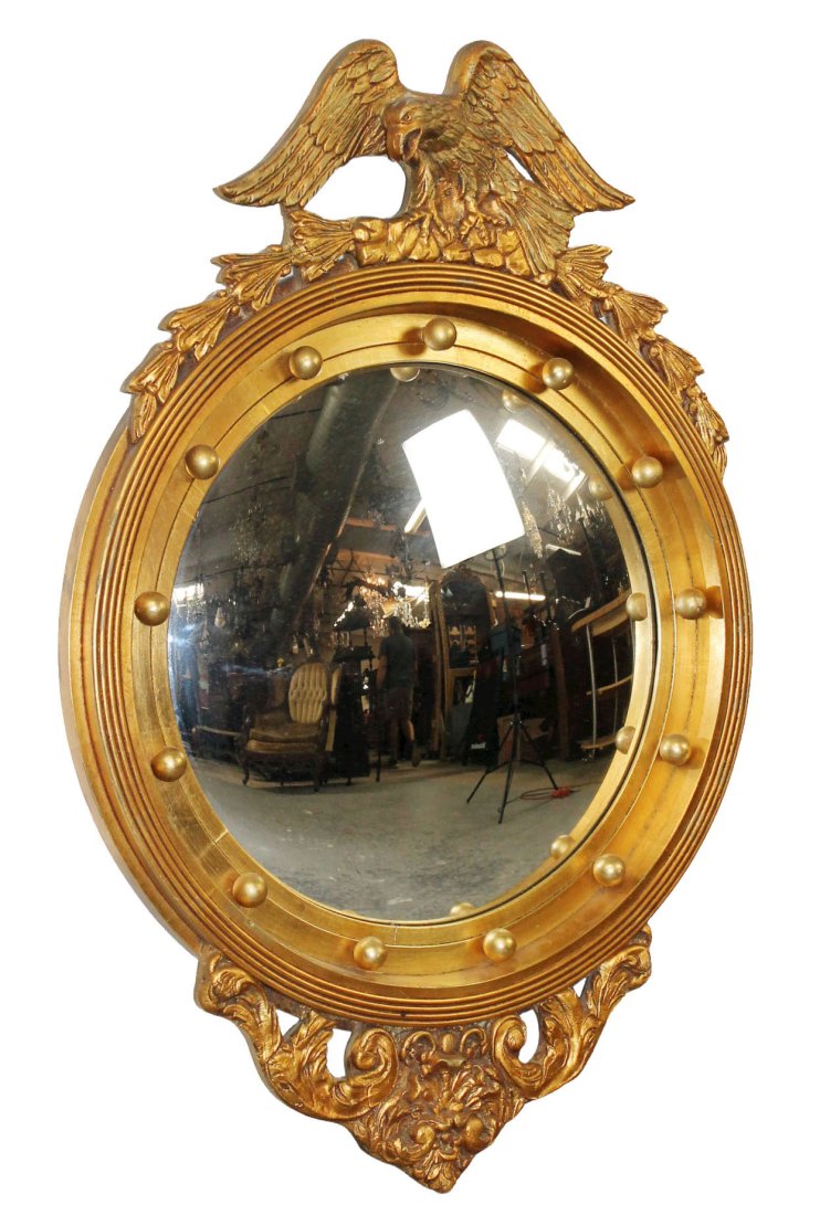 American Federal style convex mirror with eagle (1 of 13)