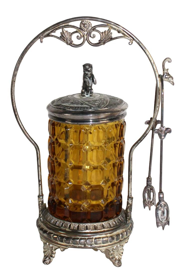 Victorian Horman silverplate Co pickle castor (1 of 8)