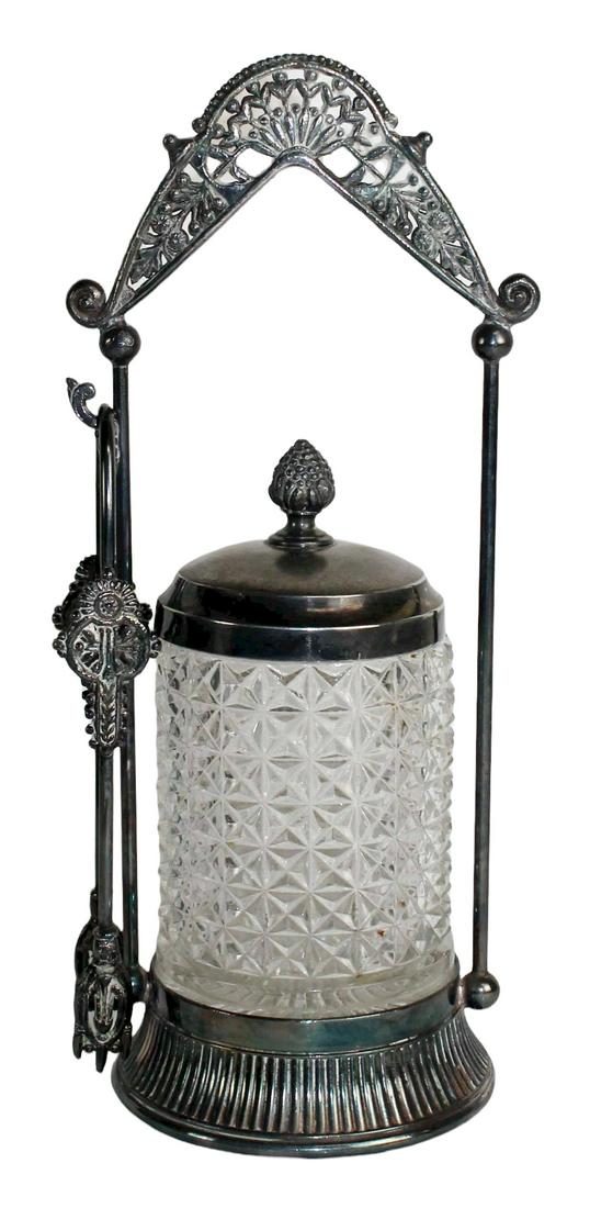 Meridien silver plate pickle castor (1 of 7)