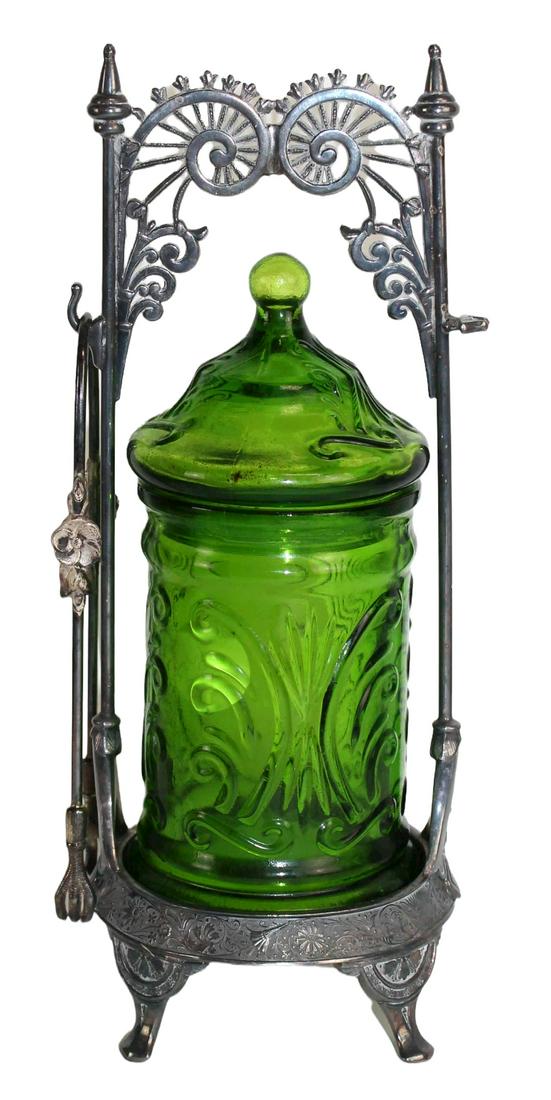 Wilcox silver plate Victorian pickle castor (1 of 7)