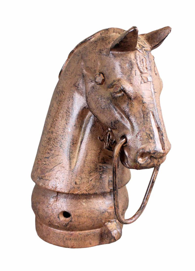 Cast iron horse head hitching post (1 of 12)