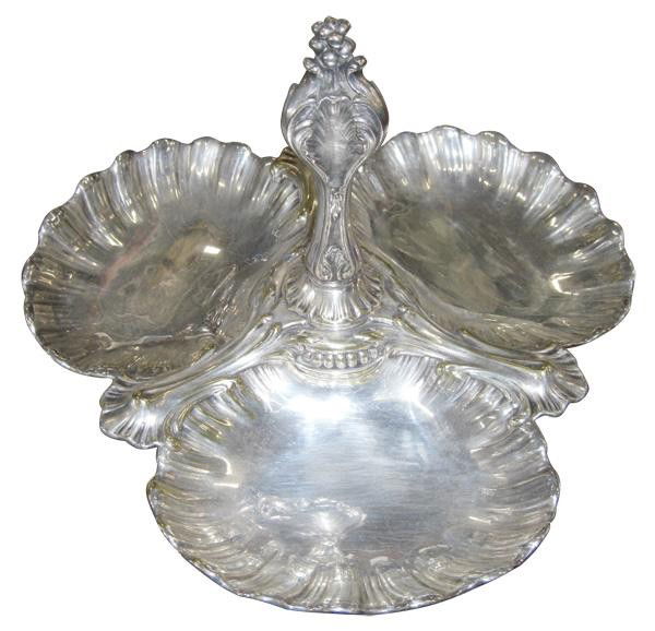 Christofle silverplate centerpiece-13"wx 8"h