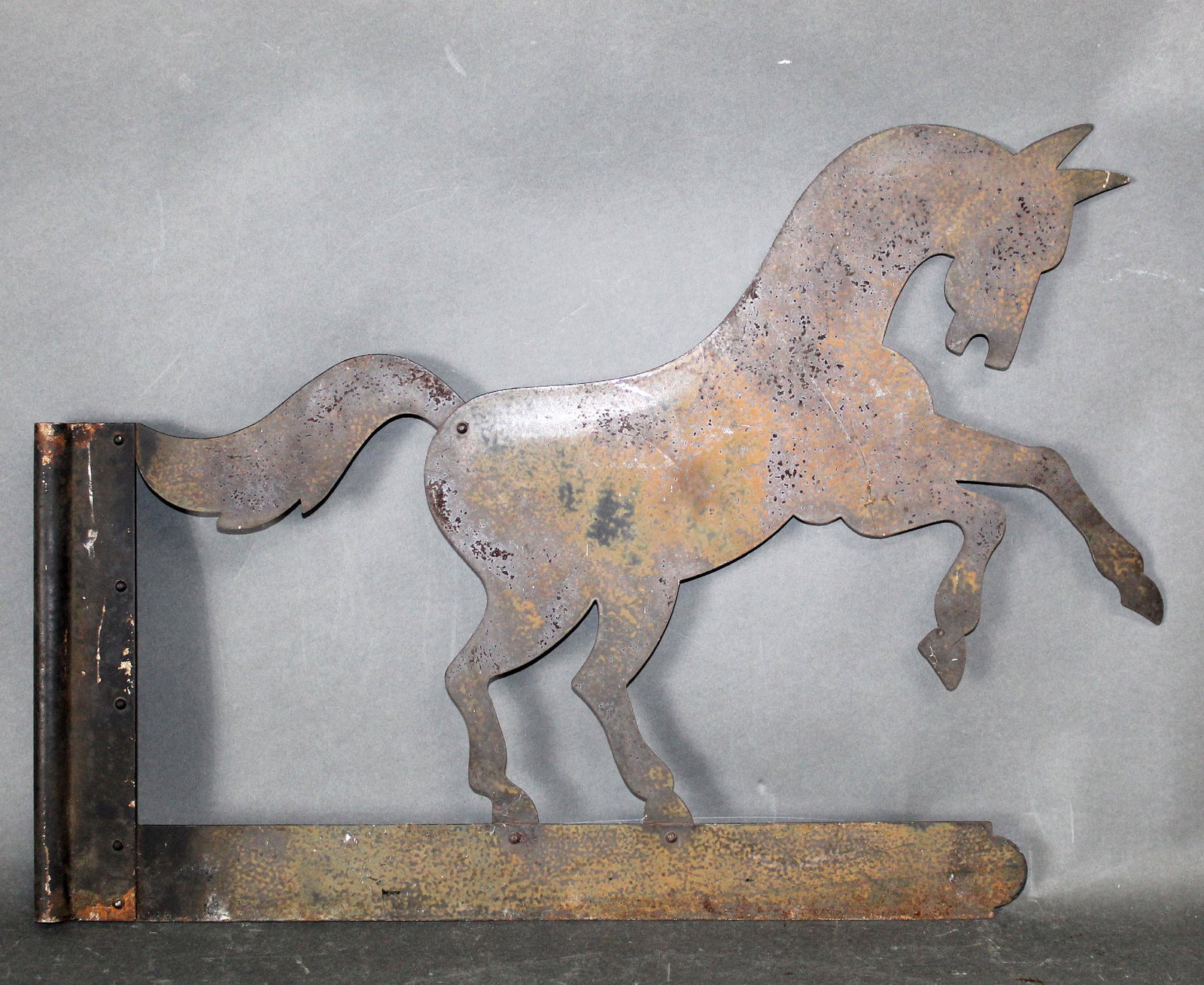 French weather vane flag with horse (1 of 5)