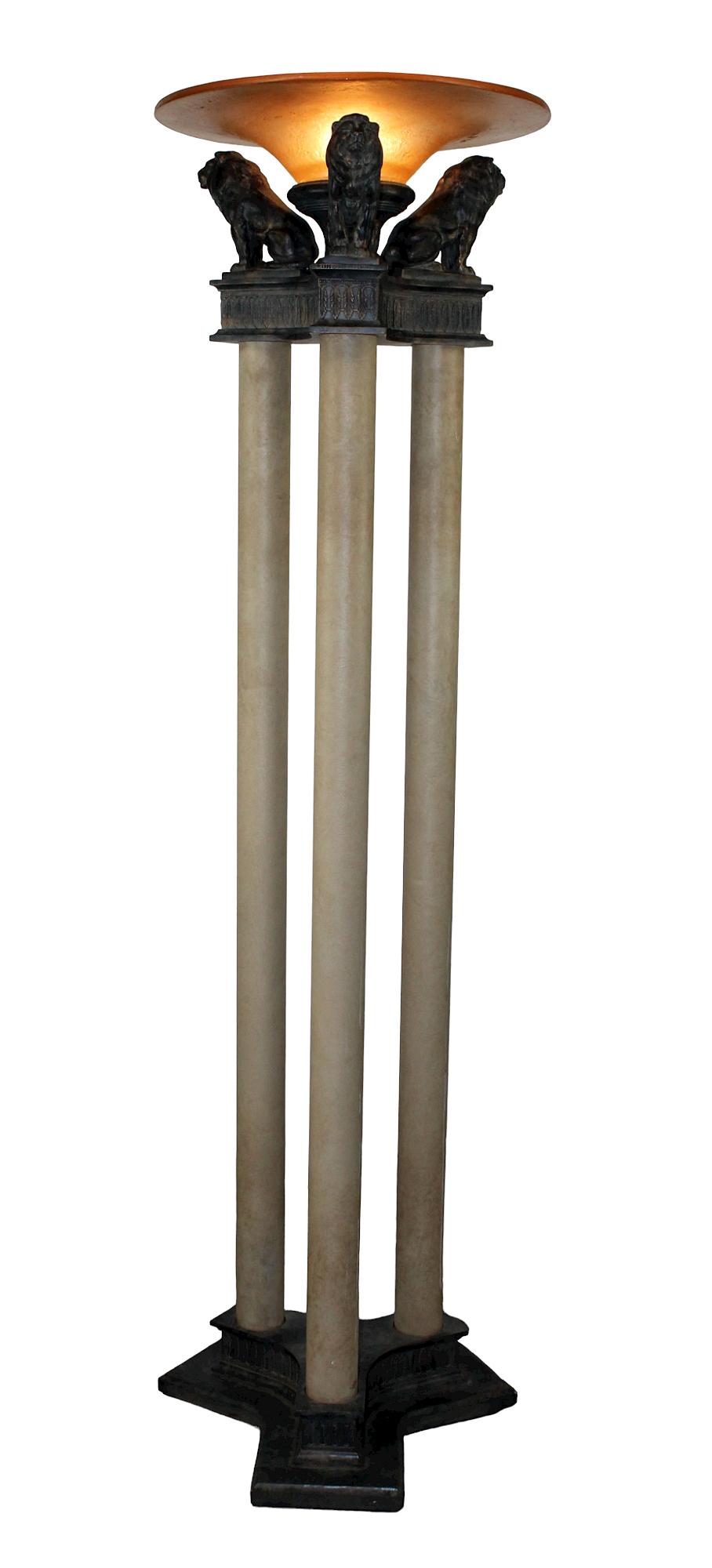 Unmarked Maitland Smith 3 column floor lamp (1 of 9)
