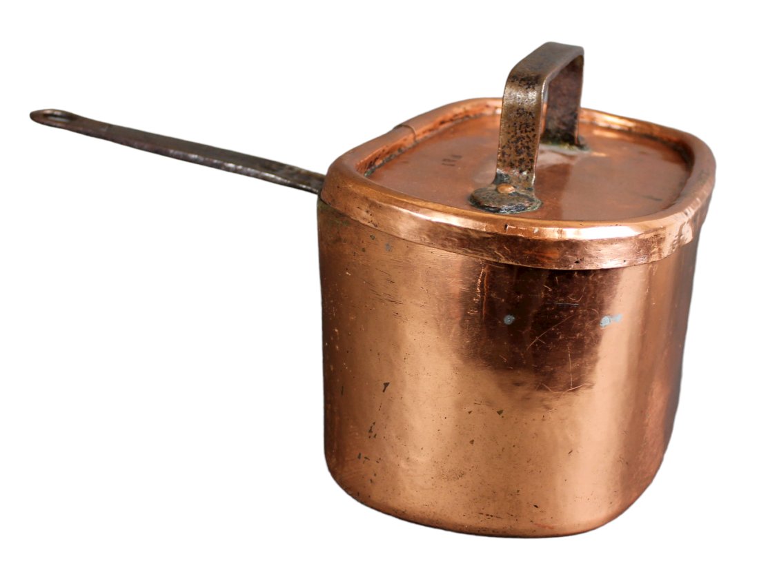 Antique French copper daubiere pot (1 of 11)