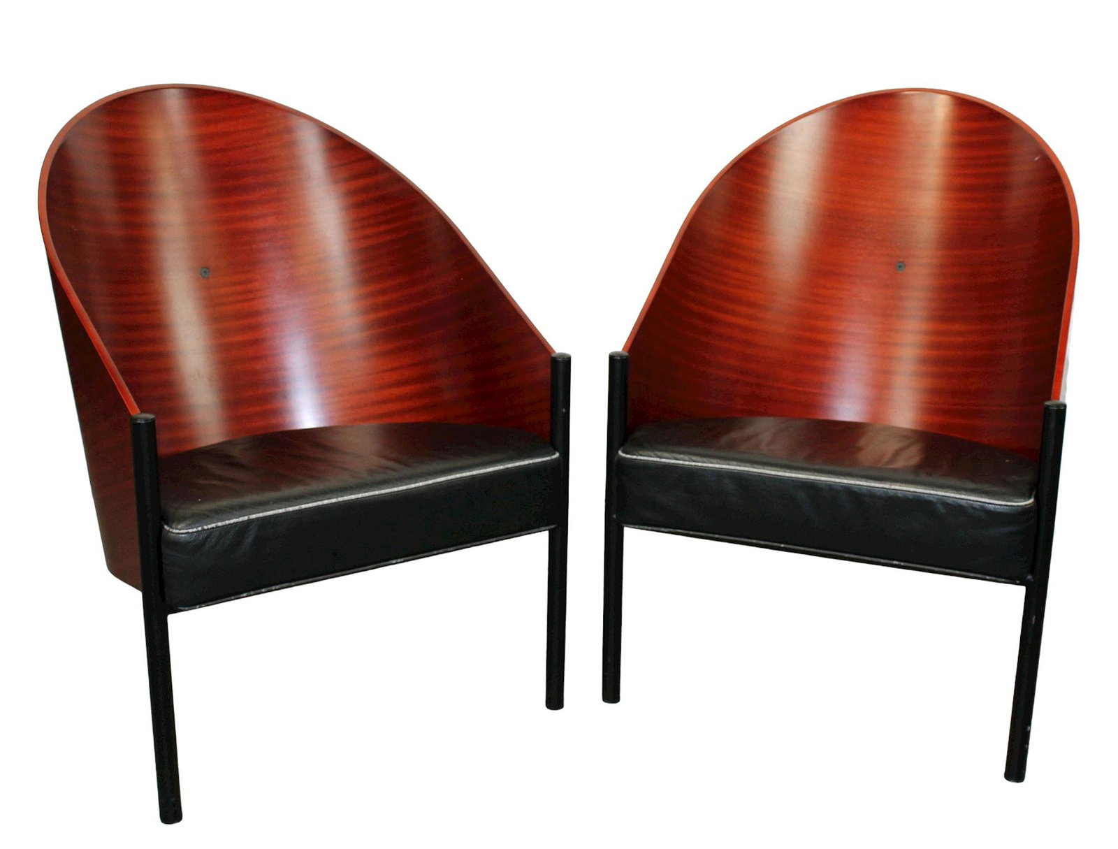 Pair of Philippe Starck designed Costes style barrel back chairs (1 of 7)