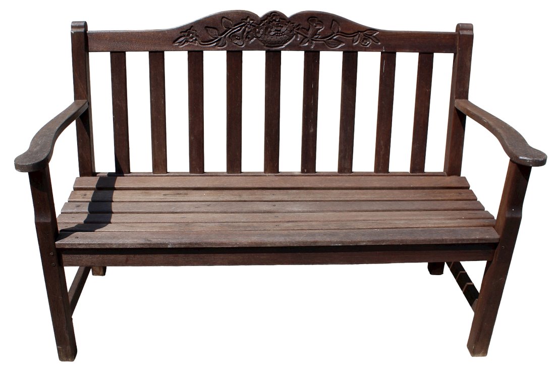 Teak garden bench (1 of 7)