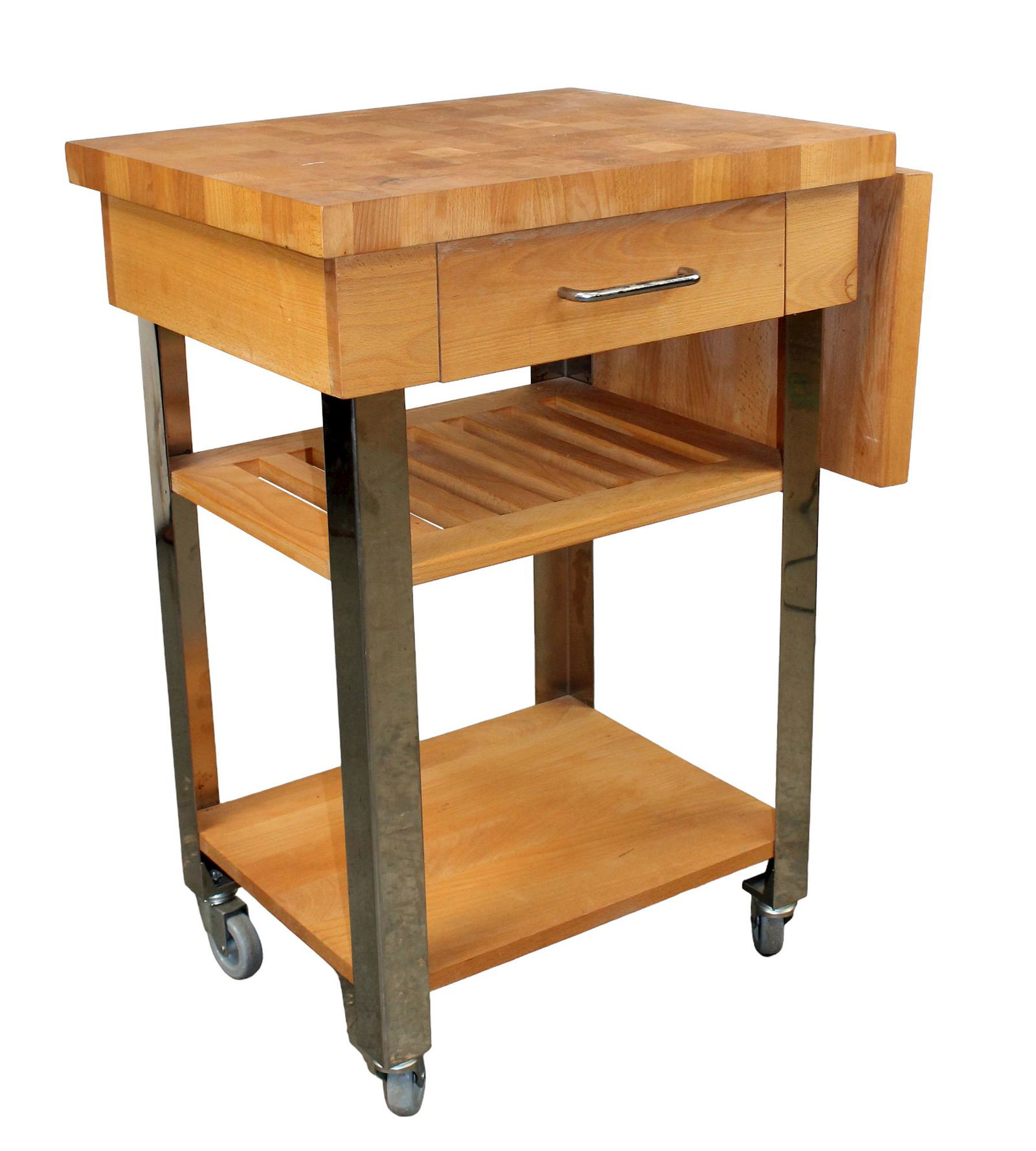 Kitchen utility cart with butcher block top Nov 19, 2022 King