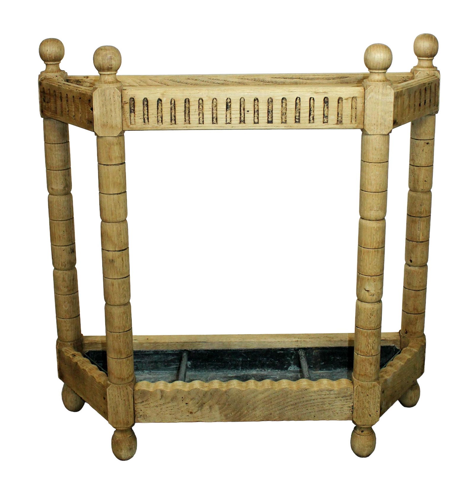 French bleached oak umbrella stand (1 of 6)