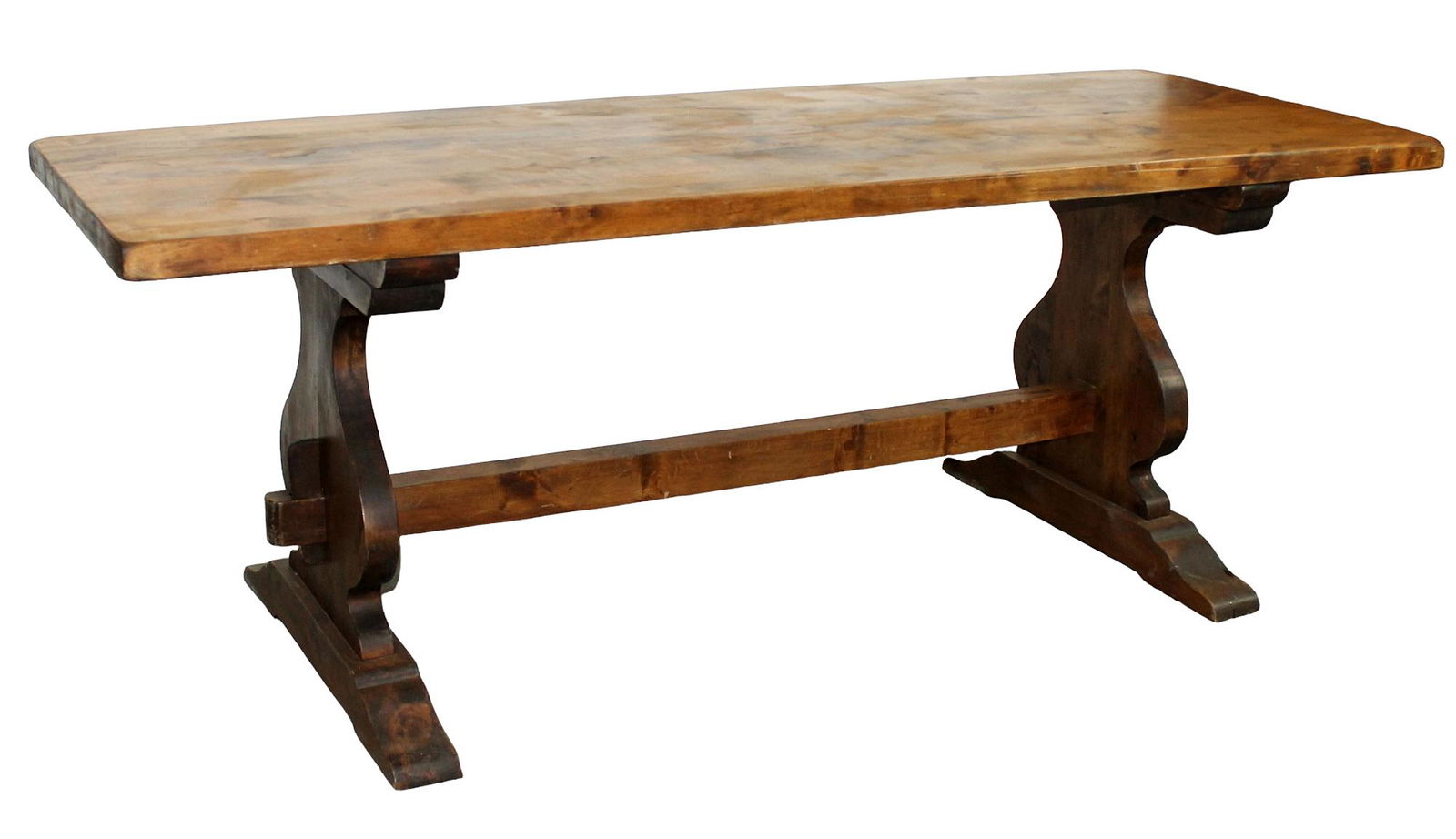 French trestle table in walnut (1 of 6)