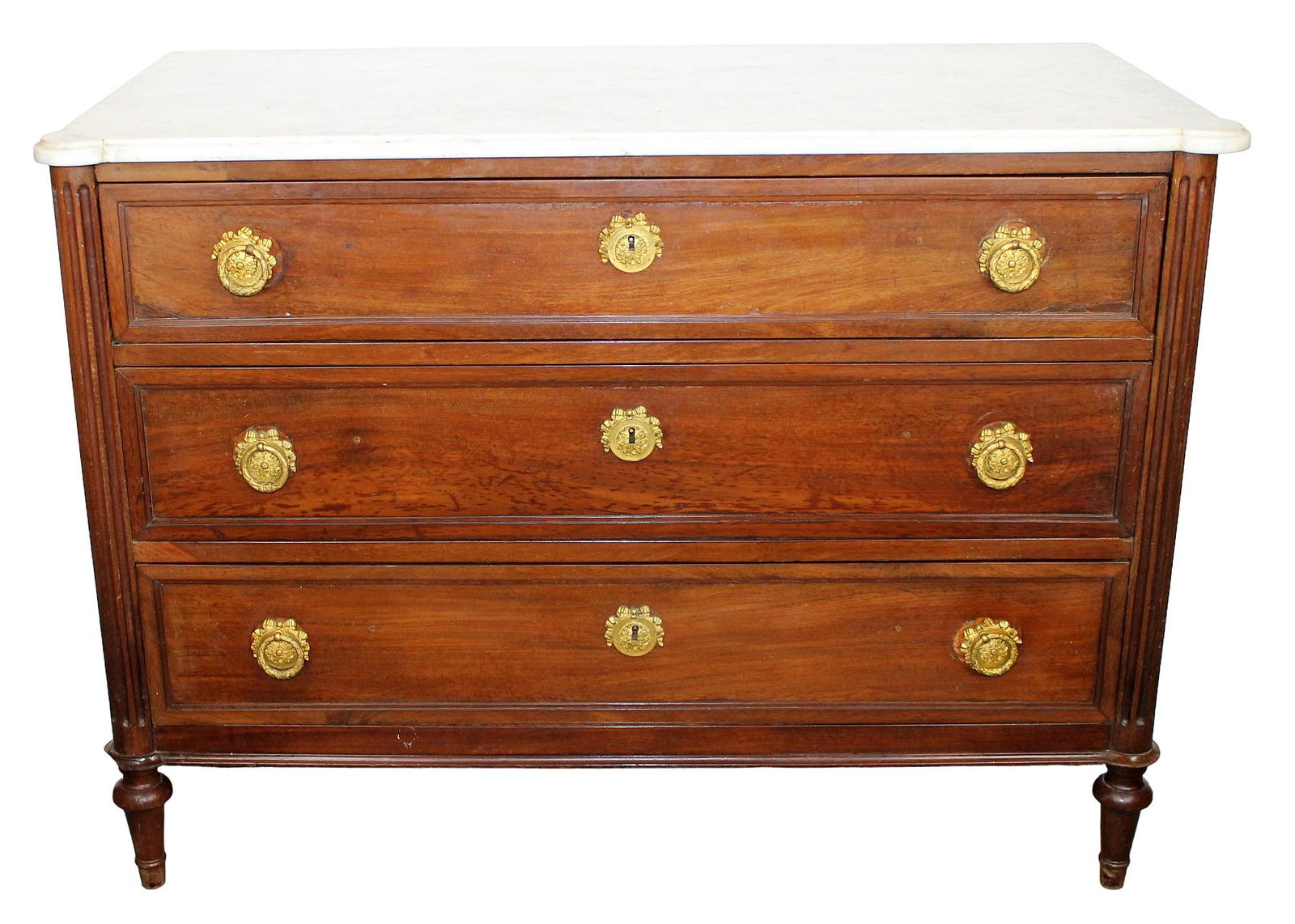 French Louis XVI marble top commode (1 of 9)