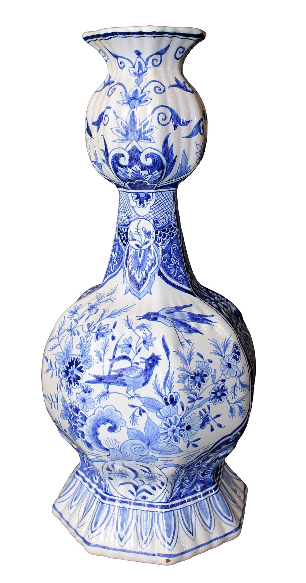 Delft blue & white porcelain vase (1 of 6)
