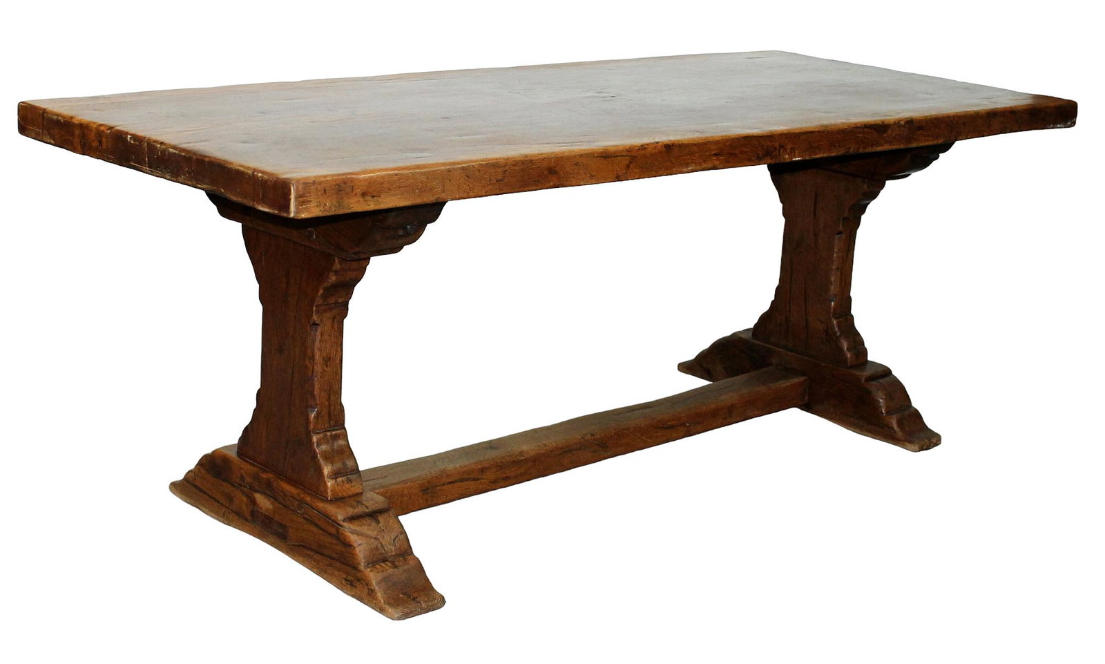 French trestle table in oak (1 of 8)