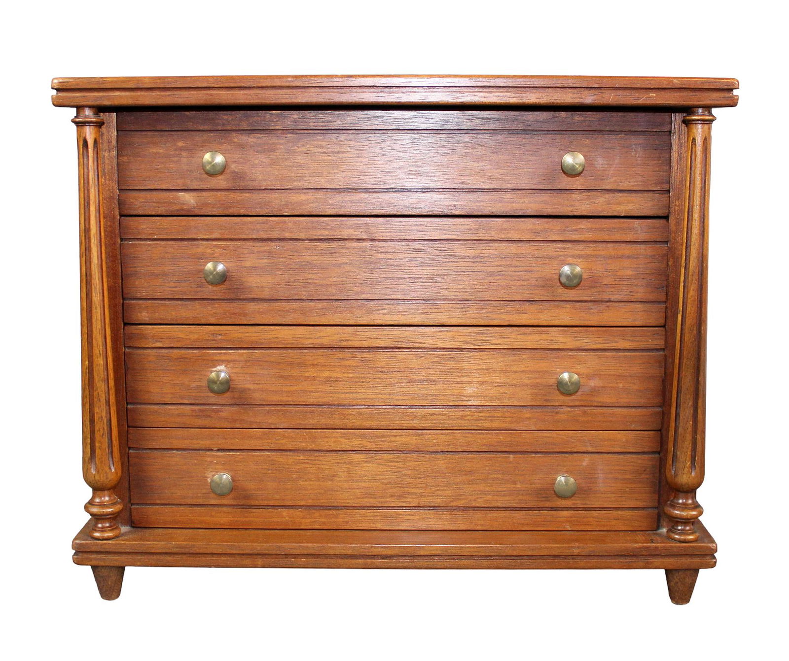 French miniature 4 drawer jewelry box (1 of 10)