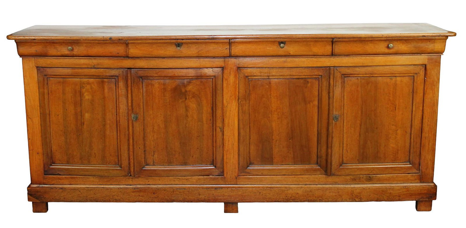 French Louis Philippe 4 door enfilade sideboard in walnut & elm (1 of 9)
