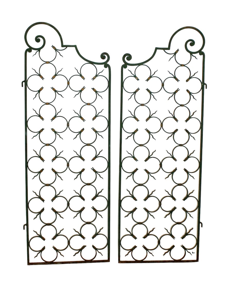 Pair French wrought iron garden gates (1 of 11)