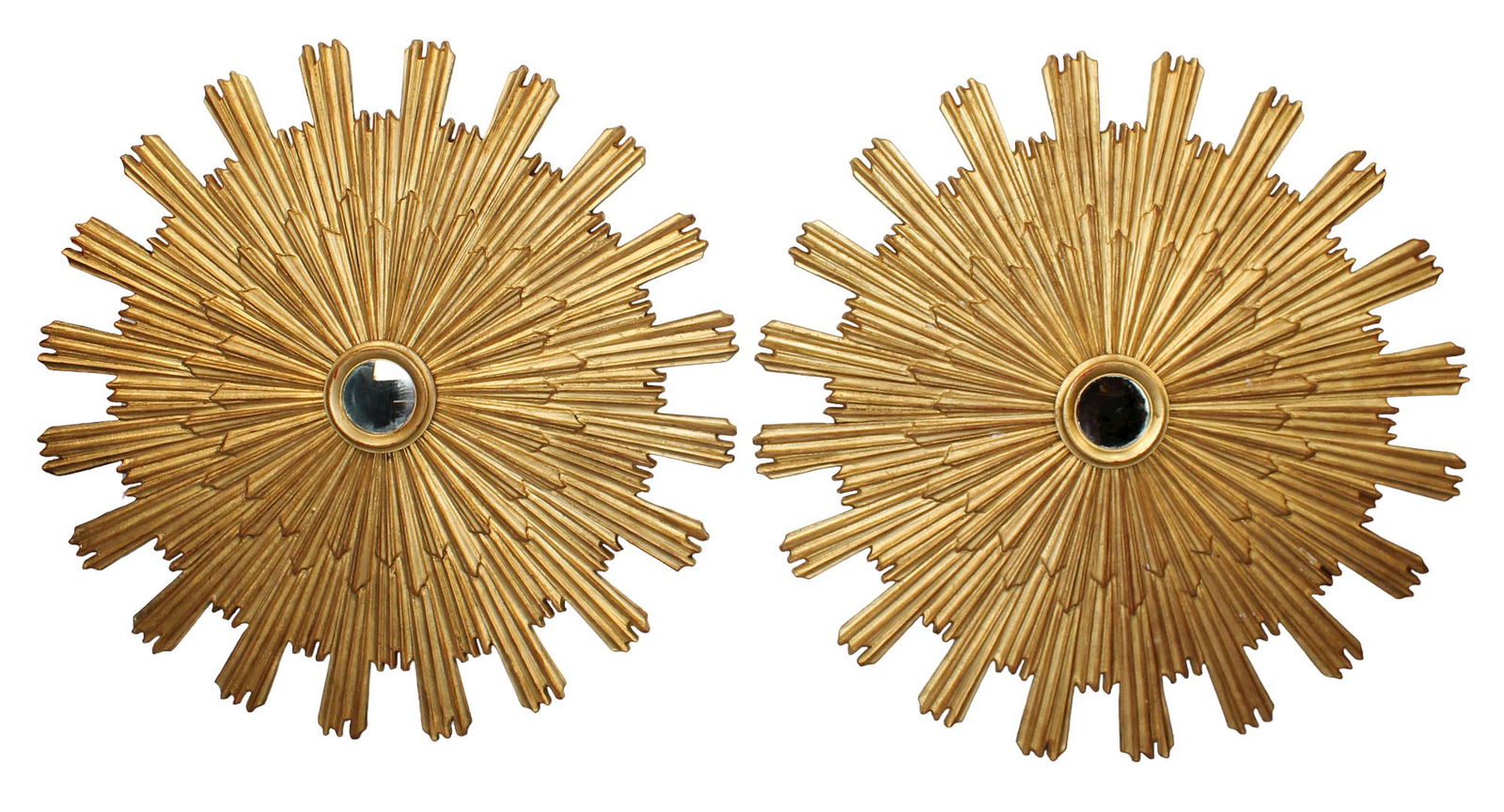 Pair of Italian grand scale sunburst mirrors (1 of 11)