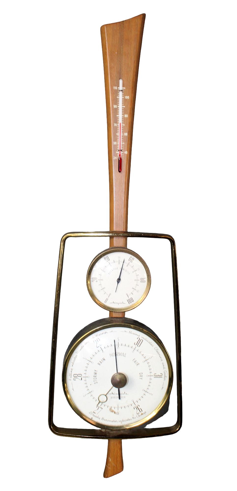 Mid-century streamline modern Airguide barometer (1 of 8)
