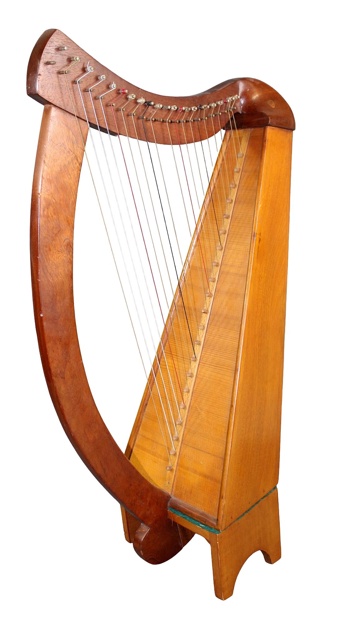 Walton's Dublin Irish Ballad Souvenir Harp: Walton's Dublin Irish Ballad Souvenir Harp no. 168. 27 1/2" h x 8 1/4" w x 15 1/2" d