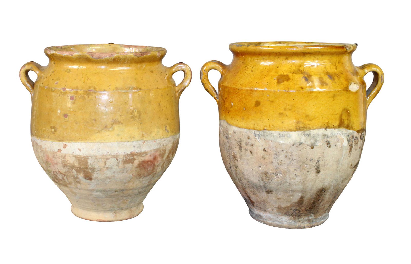 Pair of French glazed terra cotta confit pots (1 of 7)