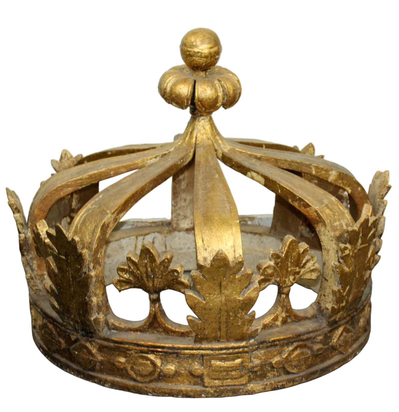 Italian gilt wood corona bed canopy (1 of 7)