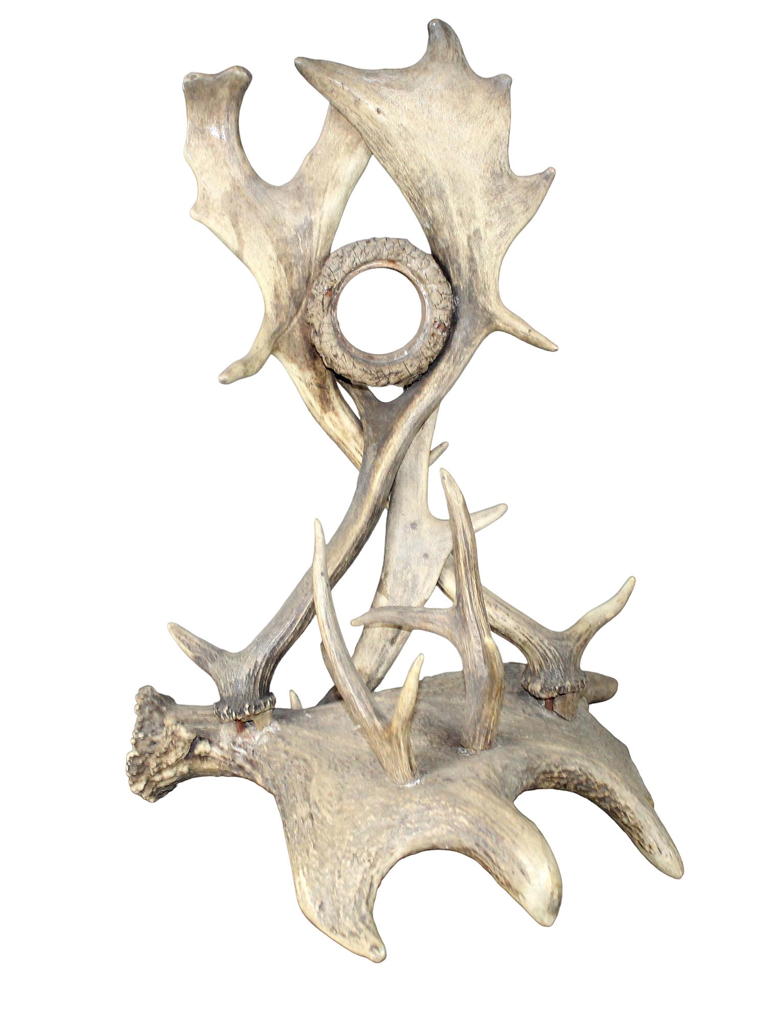 Black Forest antler pocket watch holder (1 of 9)