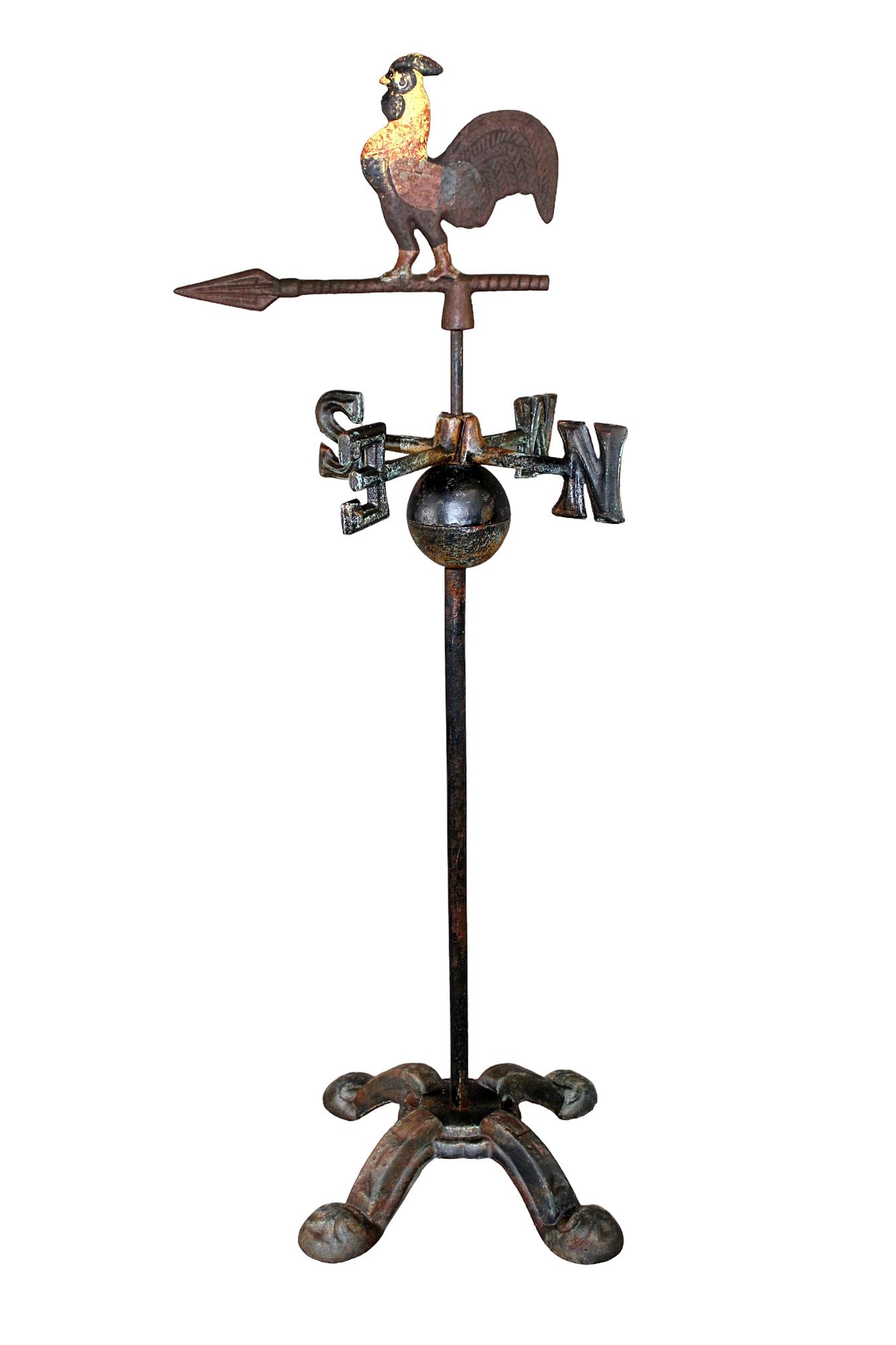 Cast iron weathervane with rooster (1 of 6)