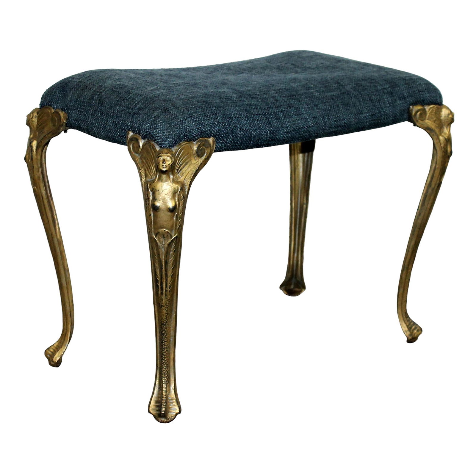 American cast iron foot stool with figural legs (1 of 7)