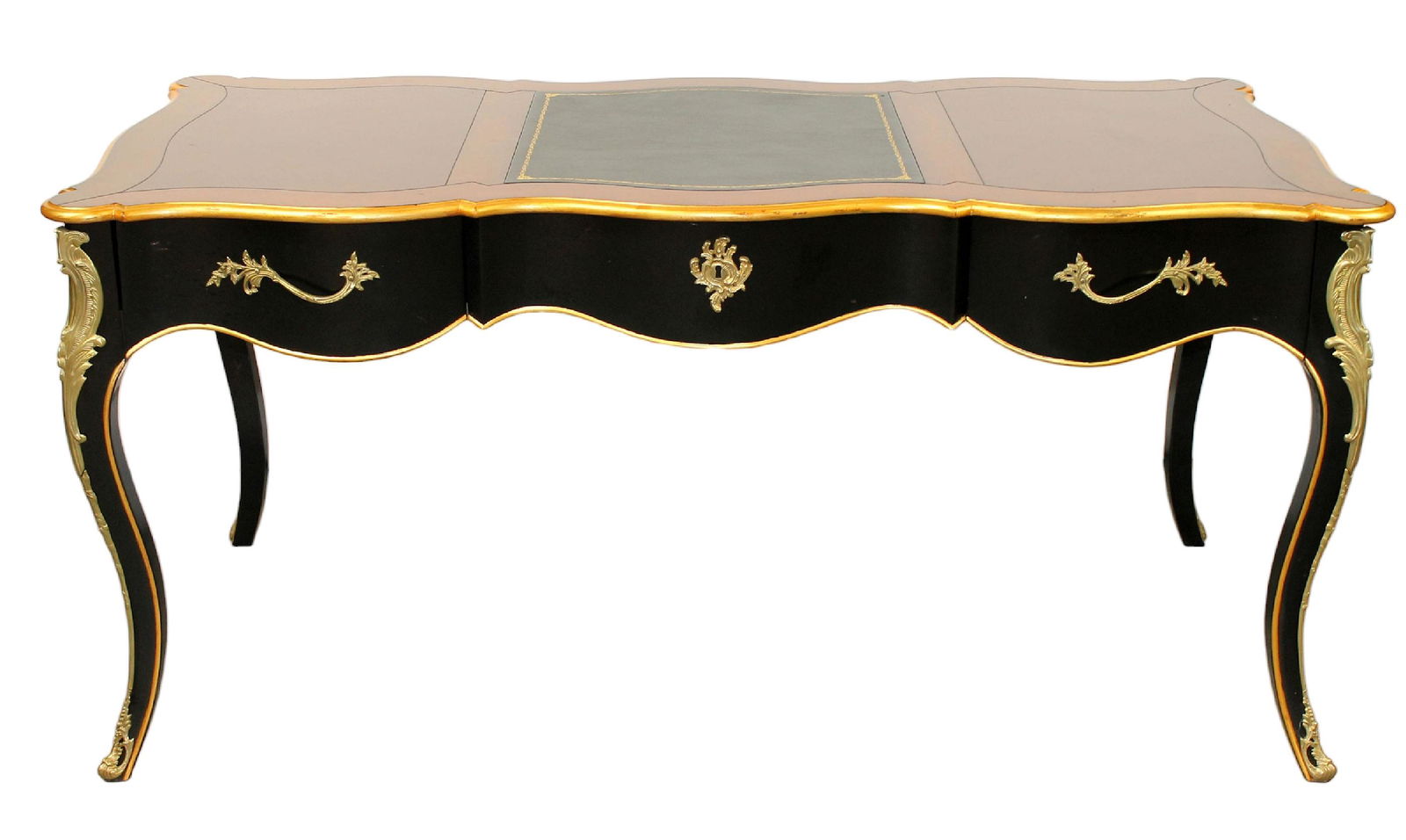 French Heritage Louis XV style bureau plat desk (1 of 10)