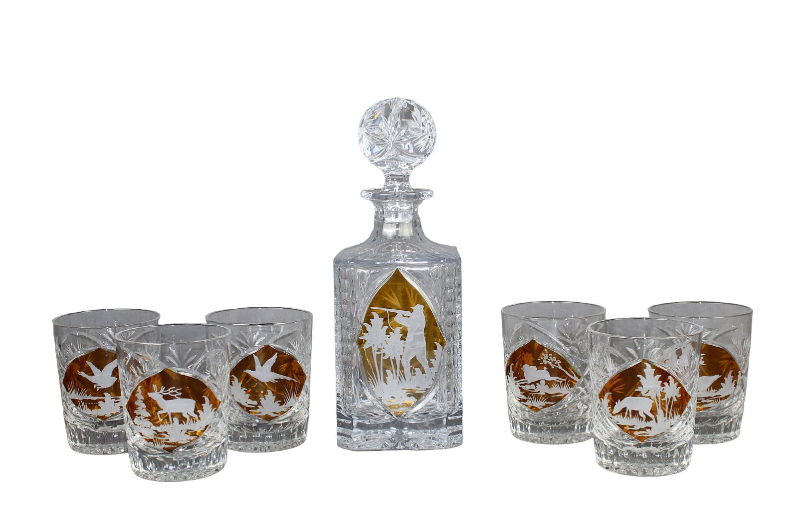 Crystal decanter with 6 glasses (1 of 10)