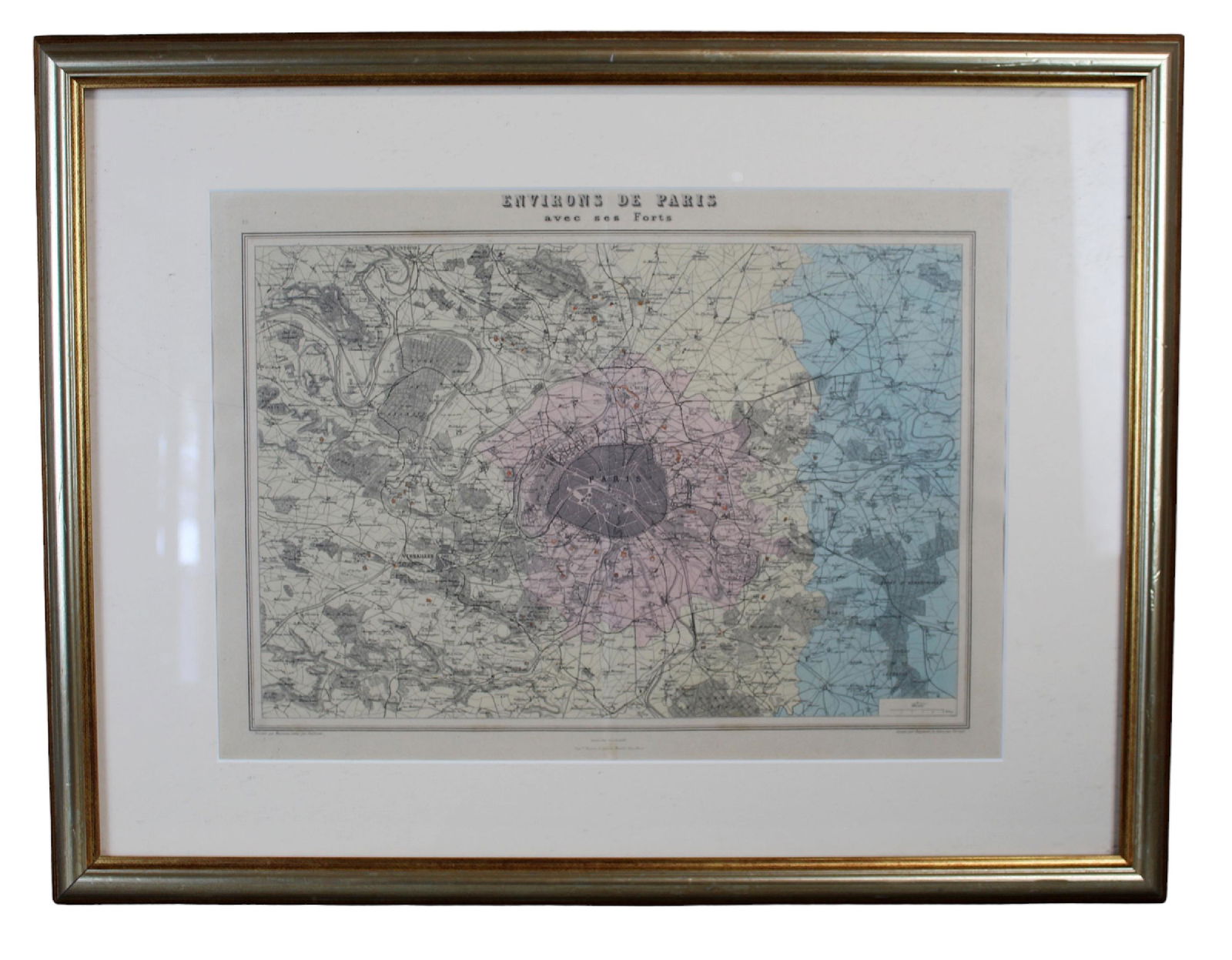 Map of Environs de Paris drawn by Ch LaCoste and engraved by Raymond (1 of 10)