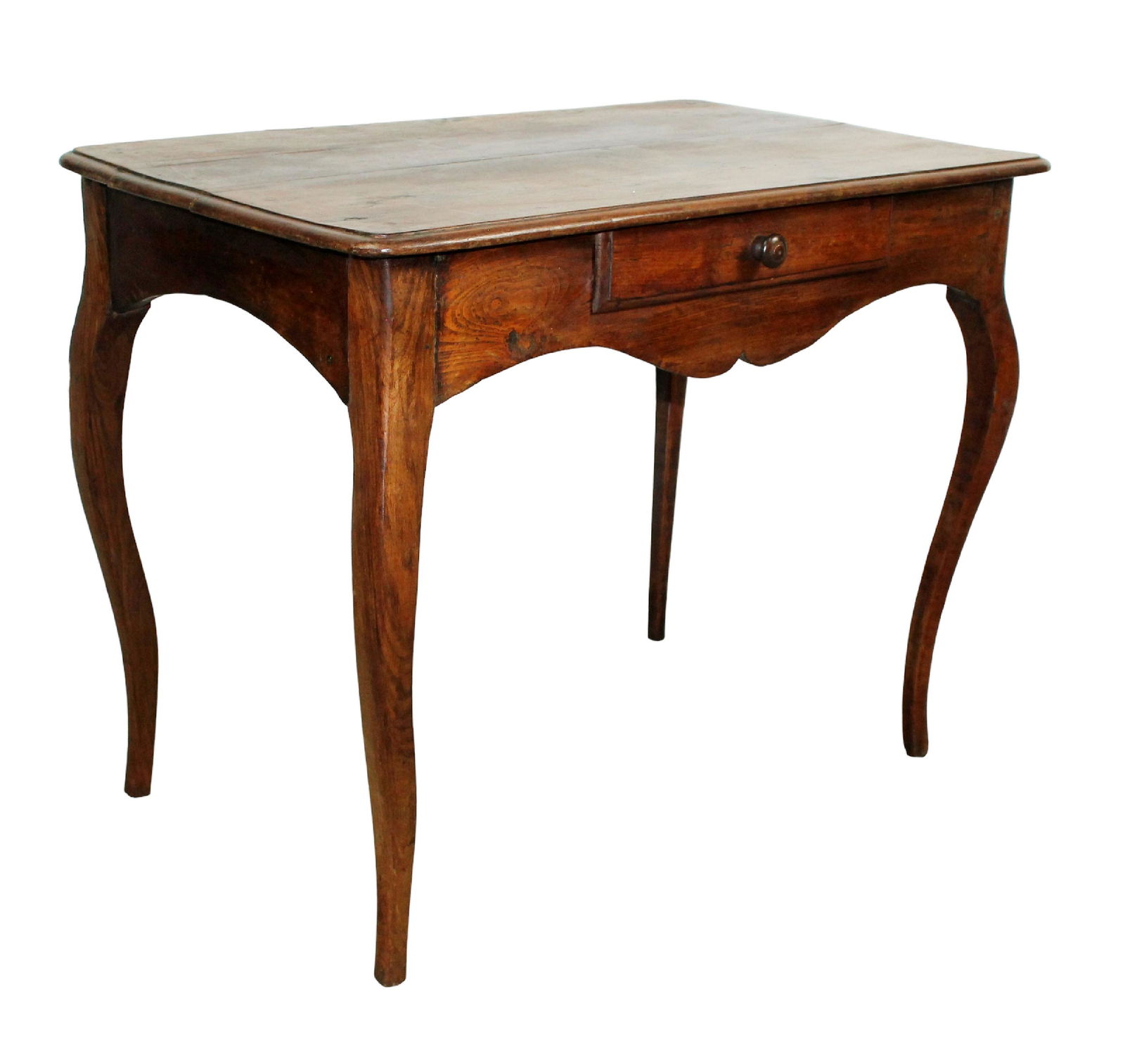 French Louis XV side table with scalloped front (1 of 8)