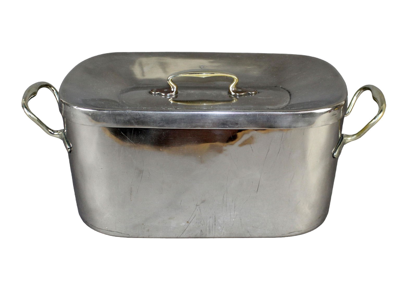 Rare French nickel daubiere (stew) pot from The Leon de Lyon restaurant (1 of 10)