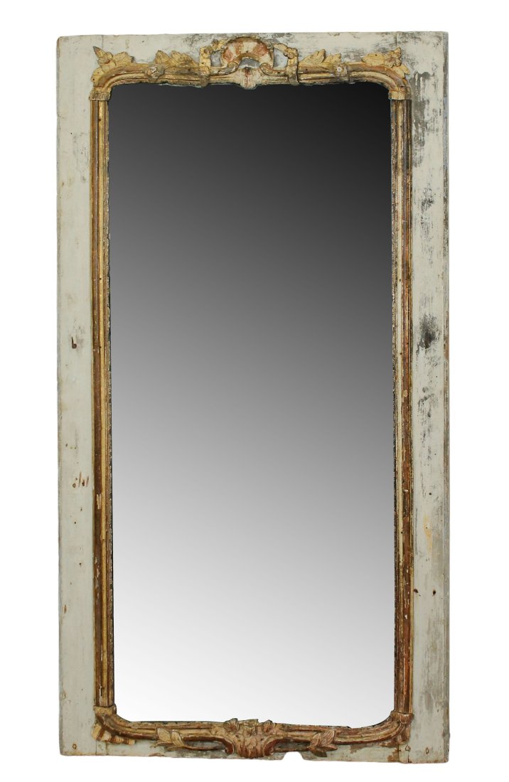French Regency boiserie mirror with 2 part glass (1 of 8)