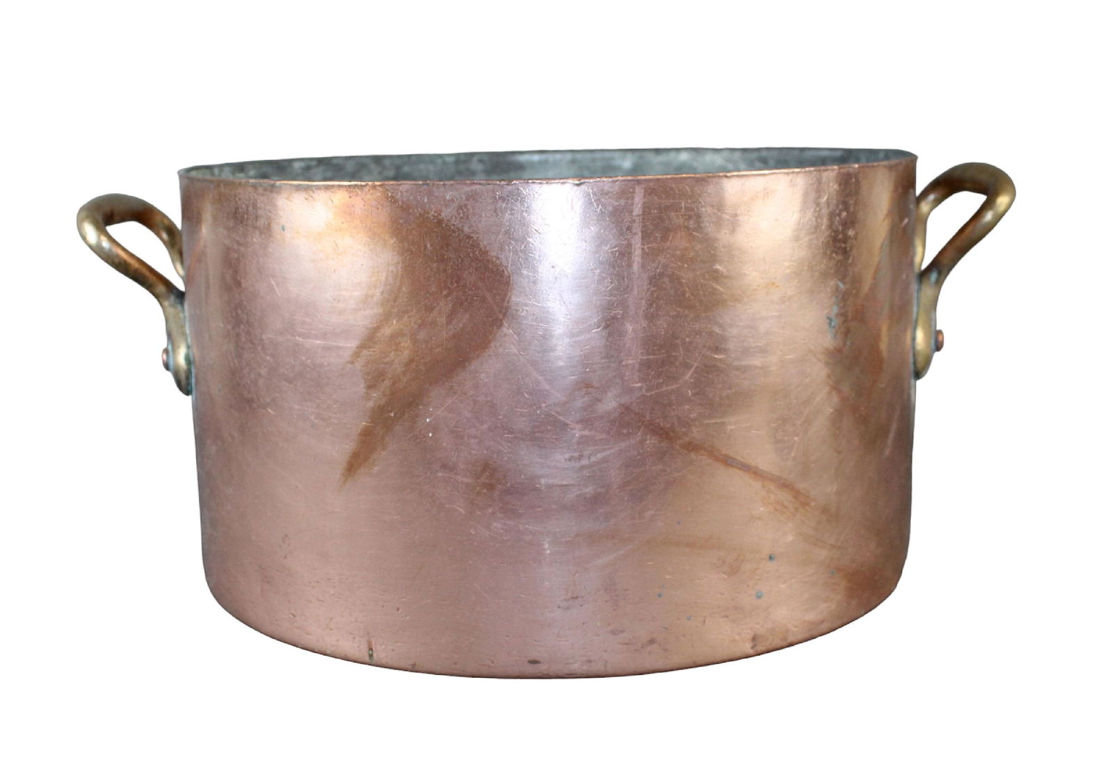 Large Dehillerin French copper pot with bronze handles (1 of 11)
