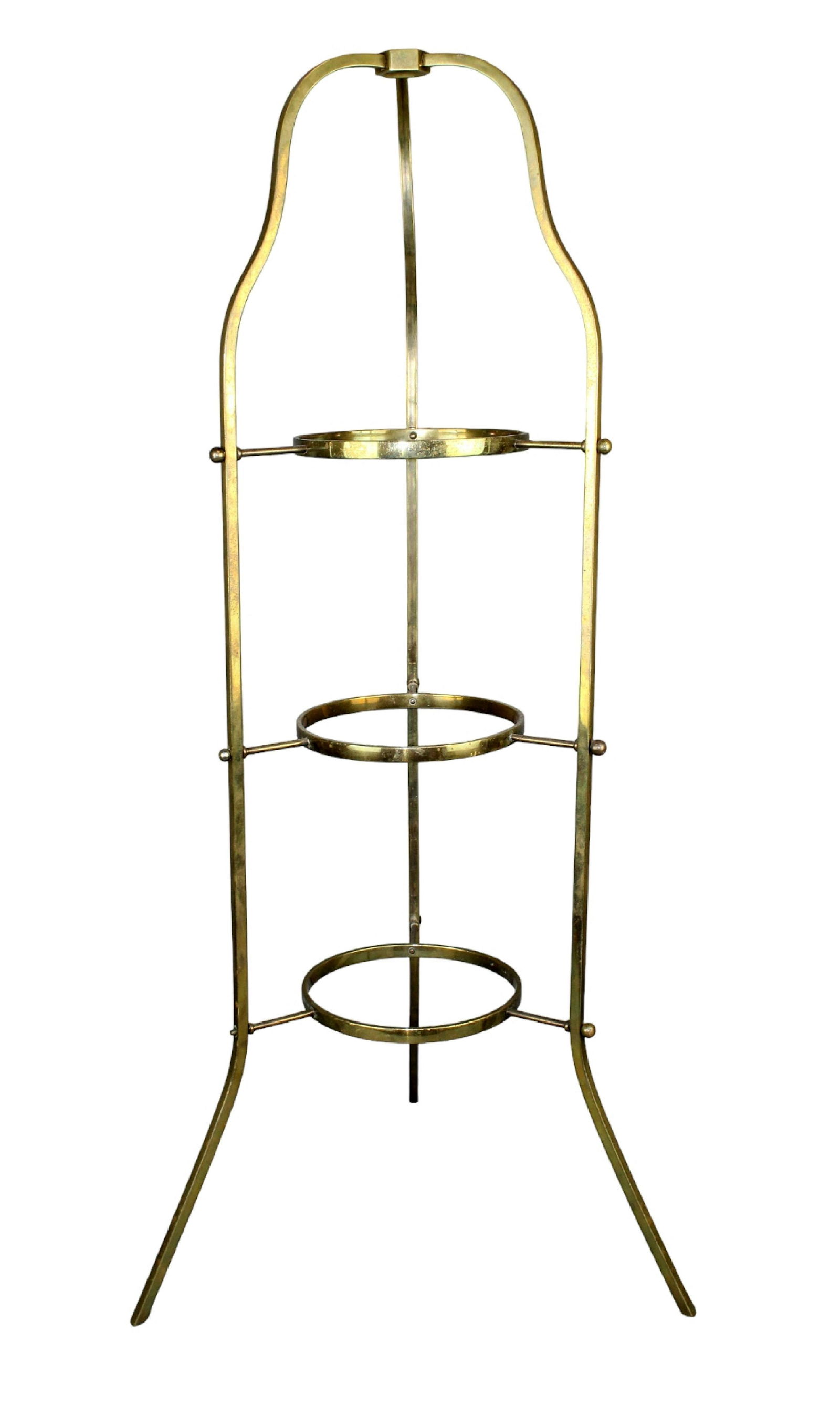 English brass 3-tier plate rack (1 of 6)