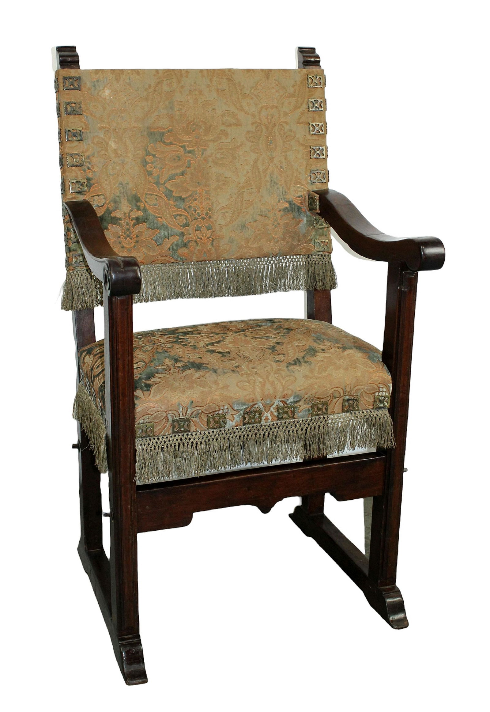 Spanish Renaissance arm chair in walnut (1 of 7)