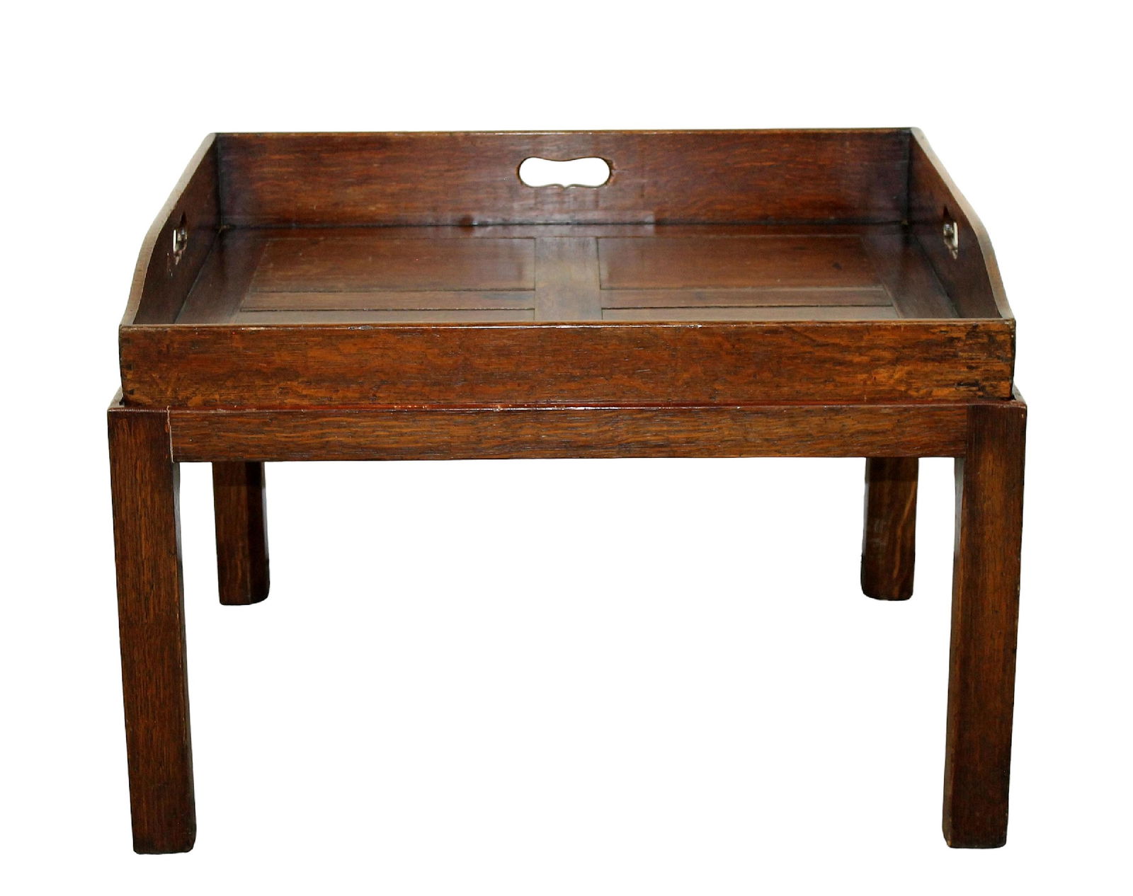 French butler's tray coffee table in oak (1 of 6)