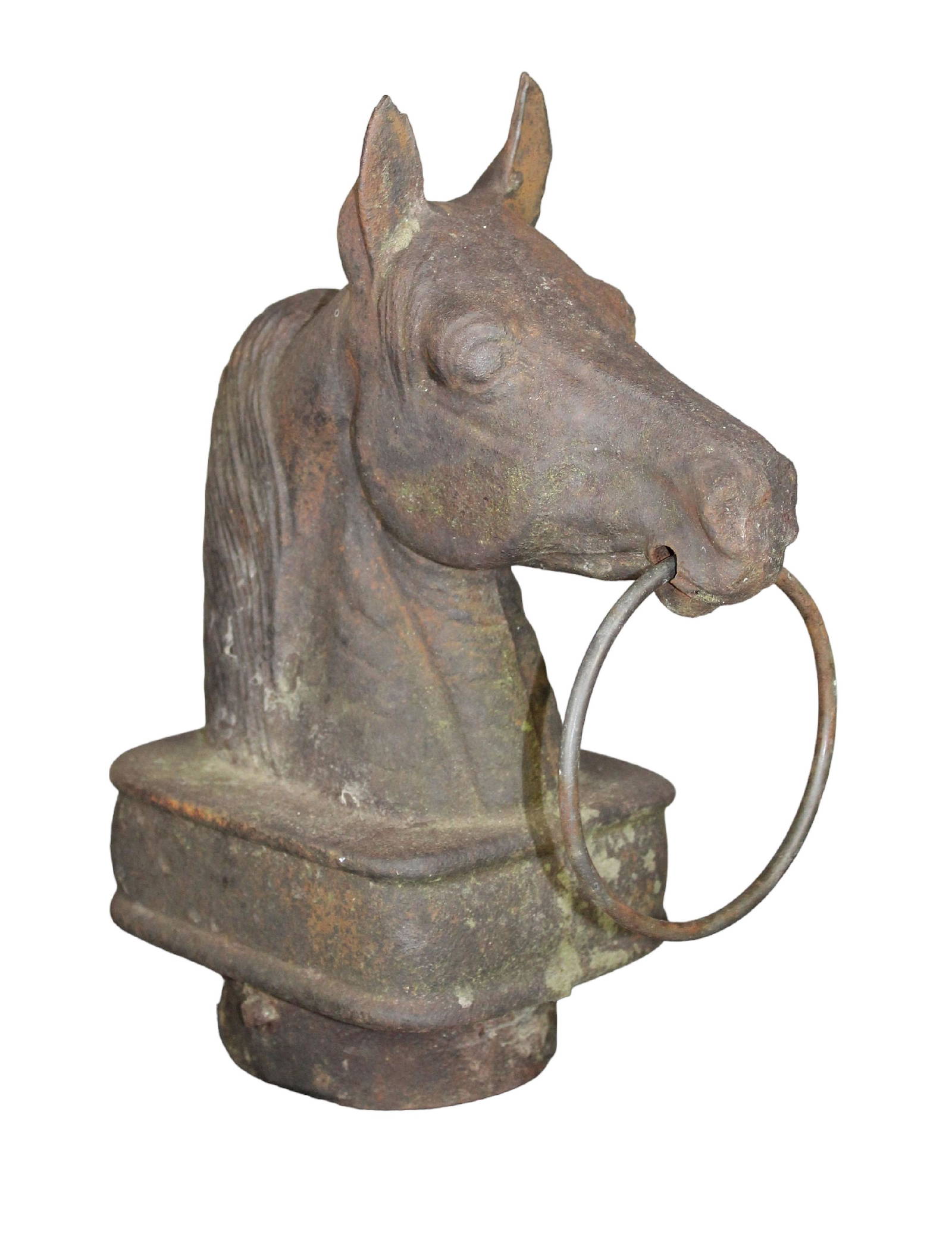 Vintage Iron Horse Head Hitching Post Auction