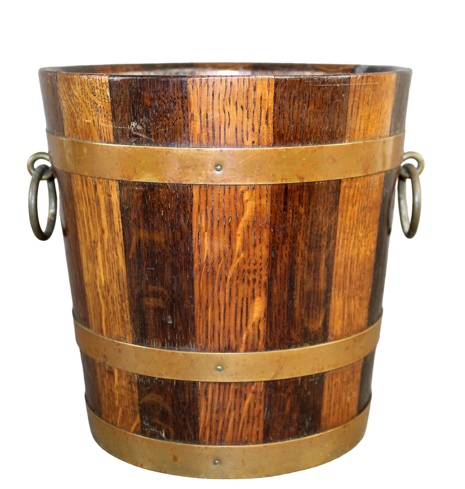French oak and brass champagne bucket (1 of 11)
