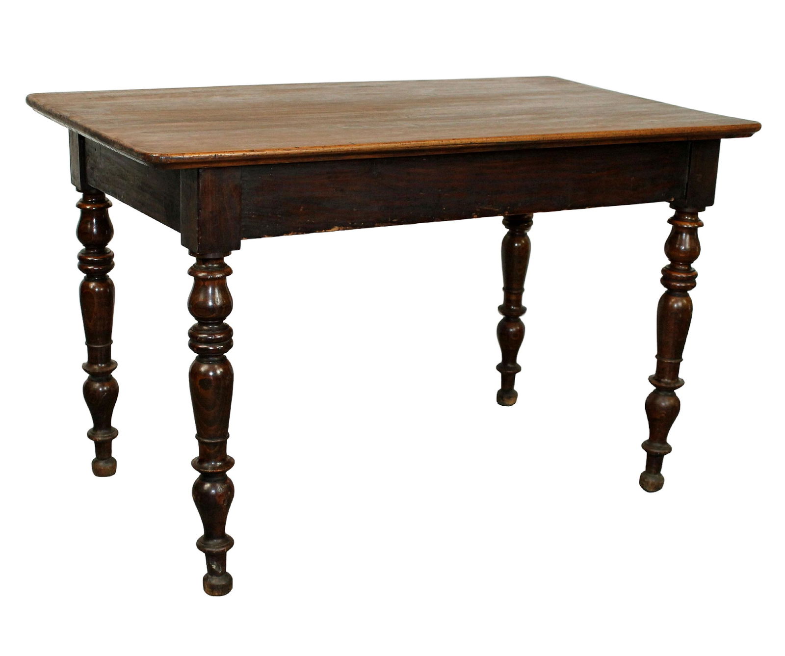 French table in walnut on turned legs (1 of 10)