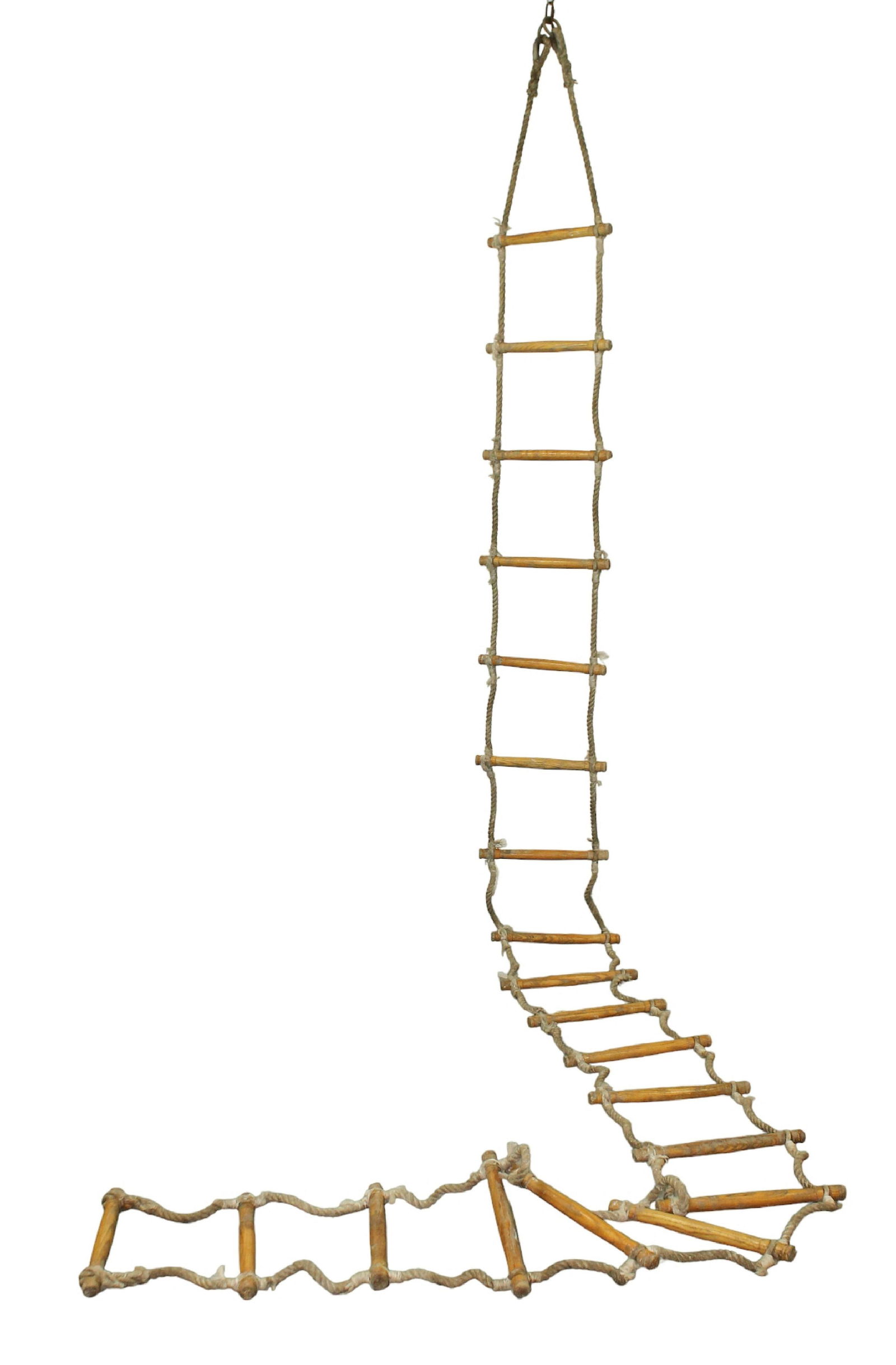 Vintage French ship's rope ladder (1 of 7)